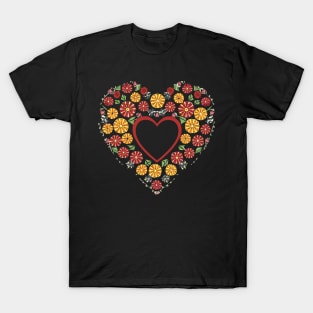 Floral Heart of Flowers Valentines Day T-Shirt